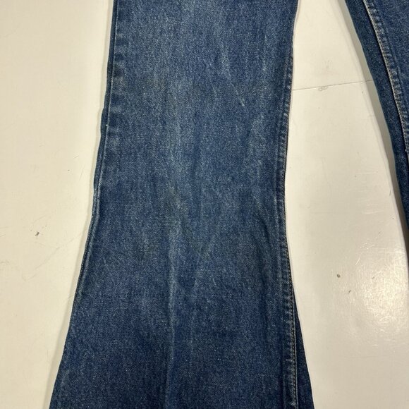 Vintage 1970s Levi’s 684 0217 Orange Tab Bell Bottom Jeans Sz 29 Waist 33 Length - Picture 4 of 11